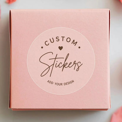 1/50/100PCS Custom Round Waterproof Stickers with Personalized Text & Images for Brand Logo, Product Packaging & Cans Labels