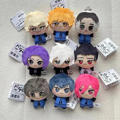 10cm New Blue Lock Plush Pendant KeyChain Yoichi Isagi Nagi Seishiro Mikage Reo Rin Itoshi Itoshi Sae Doll Toy Gift