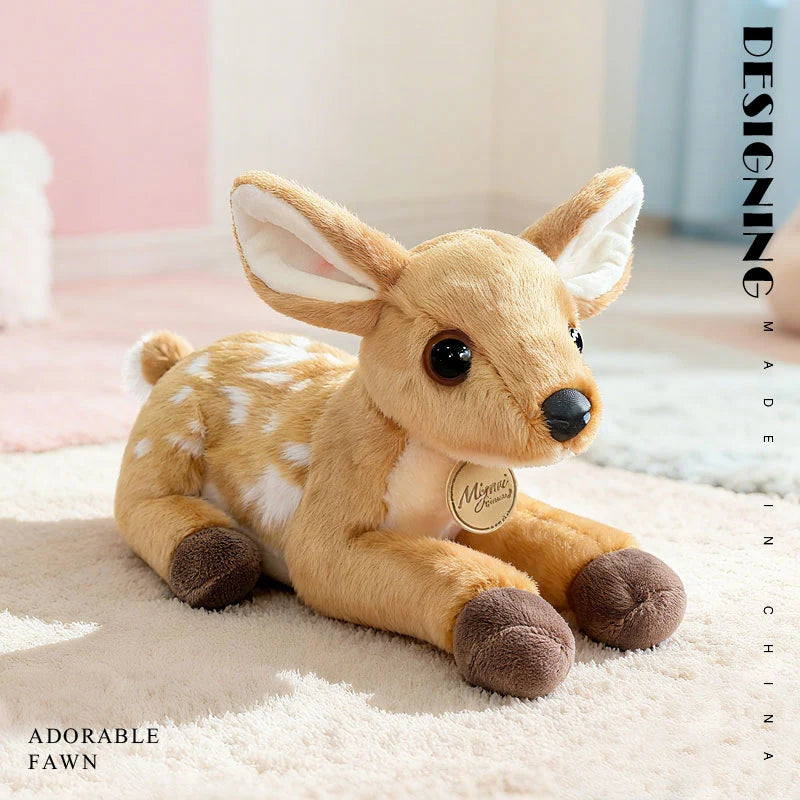 25cm Kawaii Giraffe Plush Toy - Stuffed Soft Giraffe Doll for Kids Lovely Deer Room Decor Birthday Gift
