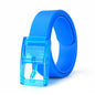 High-quality Color Candy Color Silicone Belt Fashionable And Trendy Universal Belt For Men And Women With Jeans Belt Accessories