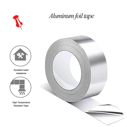 Kitchen Aluminum Foil High-Temperature Tape Cooktop Self-Adhesive Greaseproof Stickers Moisture-Proof Mildew Waterproof Seam Sea