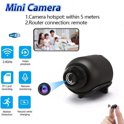 1080P HD Mini WiFi Camera Indoor Safety Security Surveillance Baby Monitor Night Vision Camcorder IP Cam Audio Video Recorder