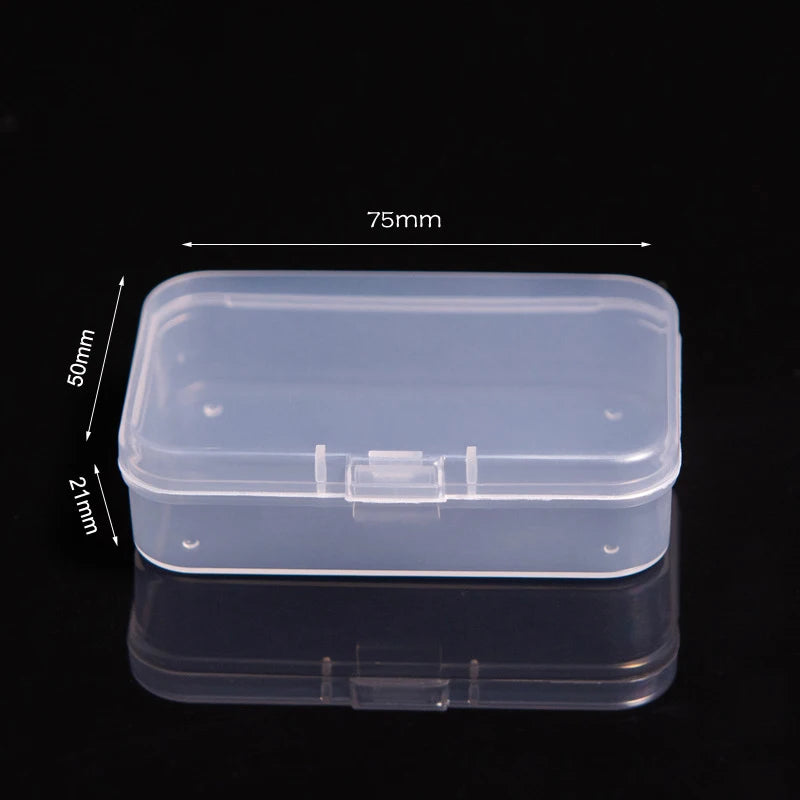 Multifunctional Acrylic Card Storage Box 12x10.5cm Display Card Case Holds 400 Postcards With 2 Compartments For Postcard/Photos