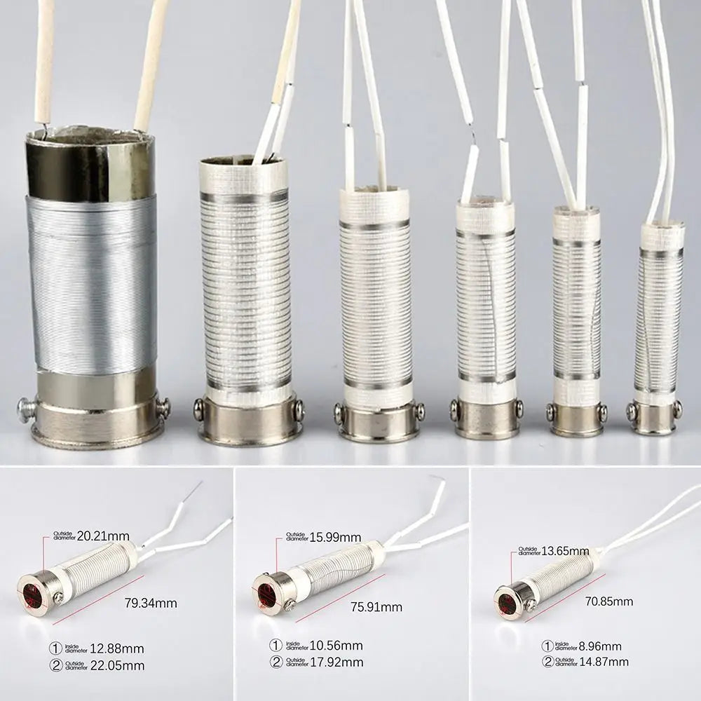 220V 75W100W150W200W300W500W Soldering Iron Core Heating Element Replacement Welding Tool Mica Externally Heating Core