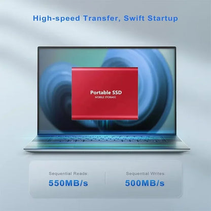 Genuine Portable SSD 1TB High Speed External Hard Drive 2TB/4TB USB 3.2 Hard Disk 16TB Mass Solid State Drive for Laptop/PC/MAC