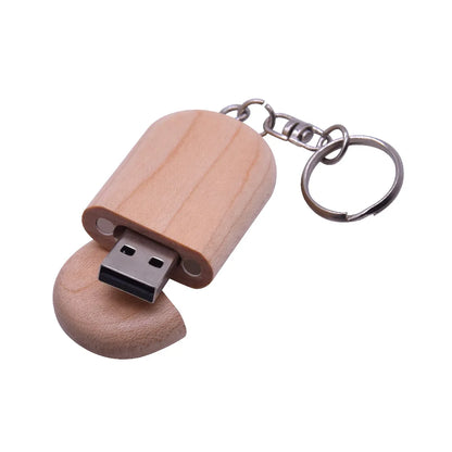 Creative Bamboo and Maple Wood Customize Logo Walnut Pendrive with Key Chain Usb Flash Drive 4GB 8GB 16G 32GB Usb Stick 2.0 Gift