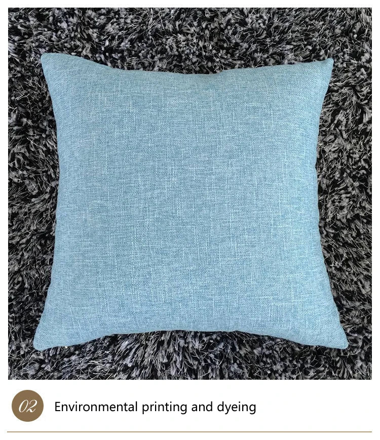 Solid Sofa Cushion Cover 30X50/40X4045X45/40X60/50X50/55X55/60X60 Cozy Linen Home Office Throw Pillow Cover Case