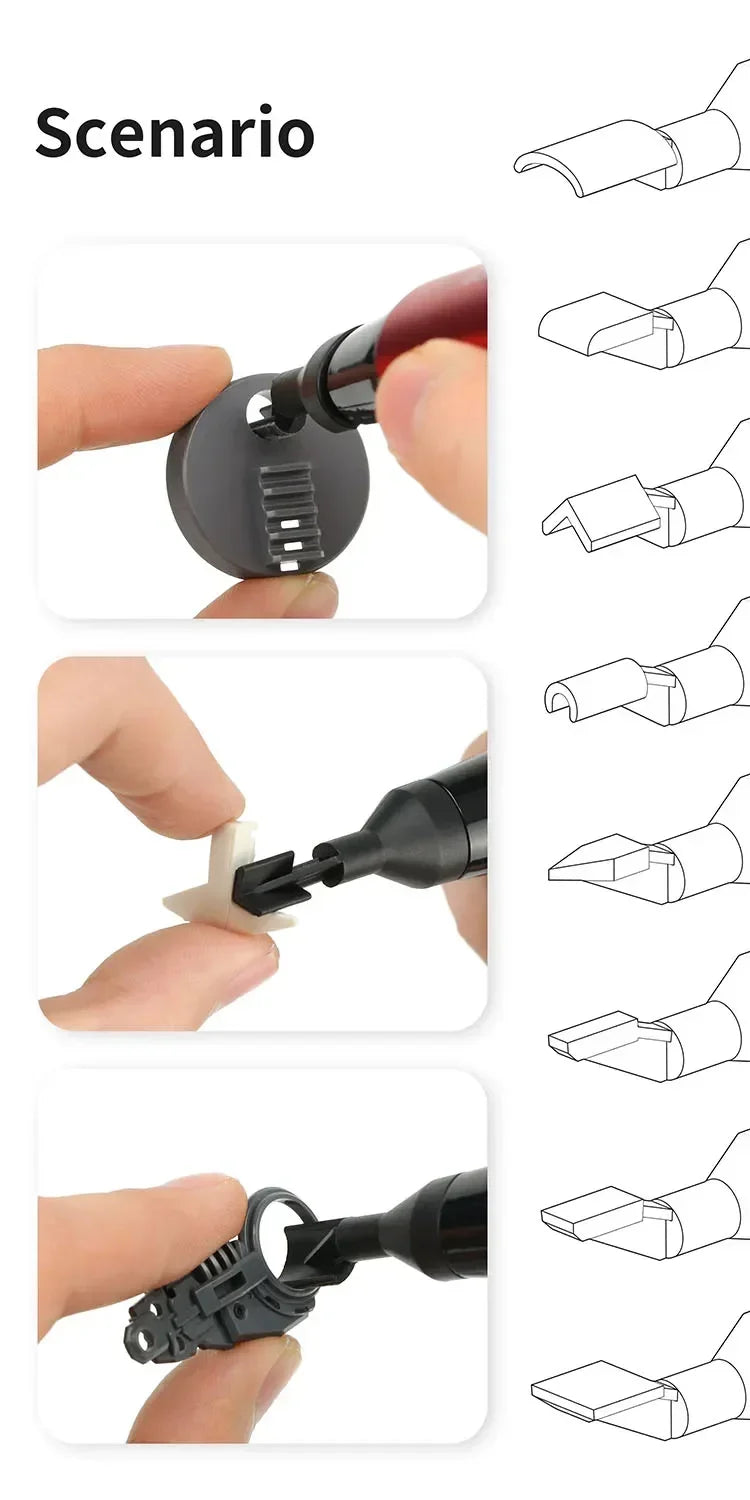 DSPIAE DIY ES-A Plastic Model Electric Reciprocating Sander USB Charge Grinding Pen Sanding Heads Sandpaper Military Craft Tools
