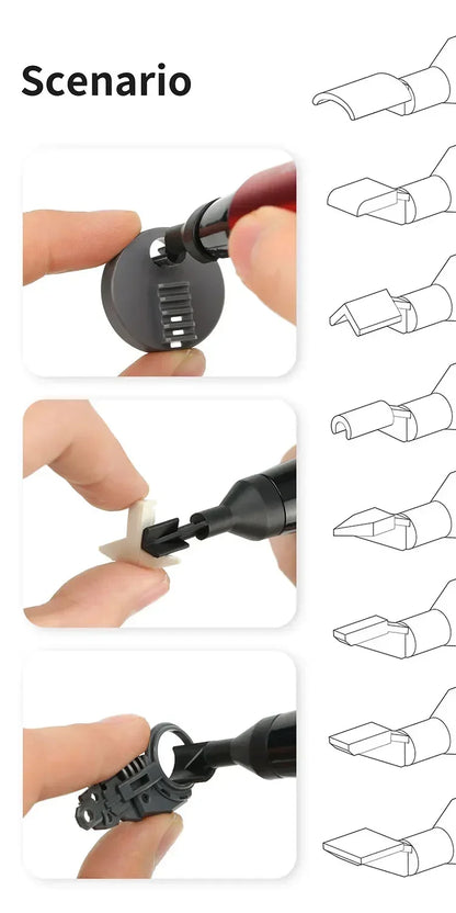 DSPIAE DIY ES-A Plastic Model Electric Reciprocating Sander USB Charge Grinding Pen Sanding Heads Sandpaper Military Craft Tools