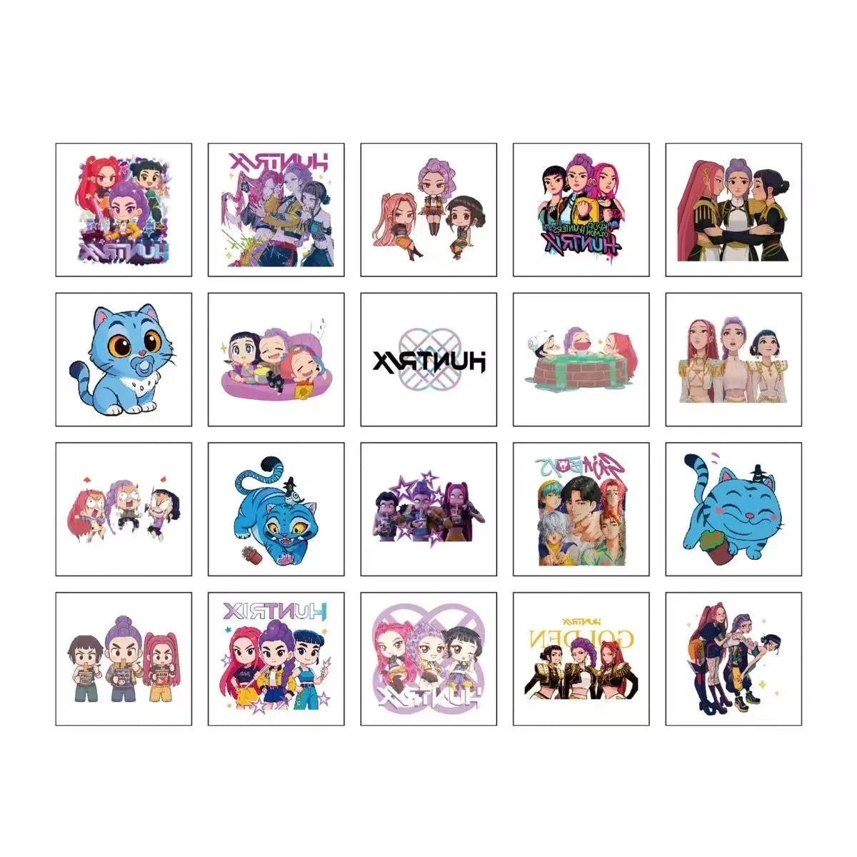 20pcs/set Girl Group Theme Temporary Tattoo Sticker Tattoo Sticker Demonizing For Party Gifts