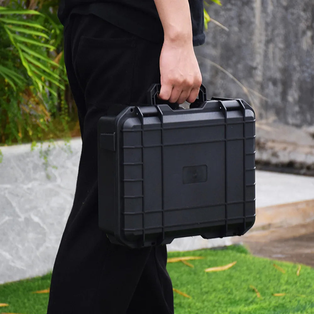 Waterproof Hard Carry Case Bag Toolbox With Pre-cut Sponge Storage Box Safety Protector Organizer Hardware Box Impact Resistant
