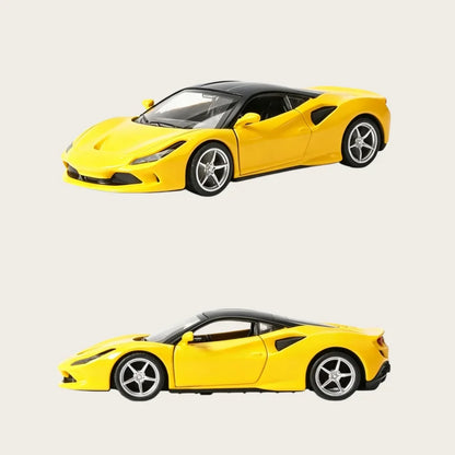 1:36 Simulated Alloy Sports Car Model, Reversible Openable Sports Car Decoration, Boy's Toy Car, Collectible Car Model, Bagged
