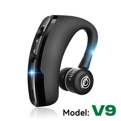 V9 Business Wireless Headphone With HD Mic Calling Noice Cancelling Driver Car Sport Bluetooth Headset 270° Rotation Earphone V8