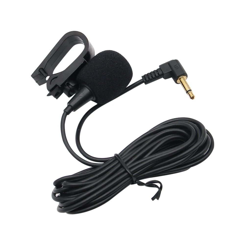 NEW Mini Car Audio Microphone 3.5mm Clip Jack Plug Mic Stereo Professionals Wired External Microphone For Auto DVD Radio 3m Long