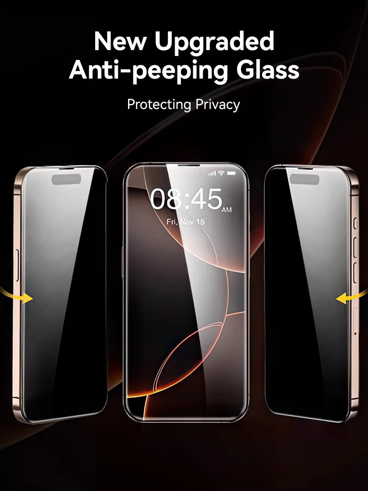 Joyroom 1/2 sztuki Do iPhone'a 17 Pro Max Szkło Antyszpiegowskie Ochronne Szkło Prywatyzujące Do iPhone'a 17 Pro 17 Air Szkło Hartowane
