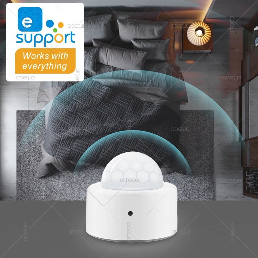 Ewelink Zigbee PIR Motion Sensor Human Body Movement Wireless Infrared Detector Smart Home Security Works With Alexa Google Home