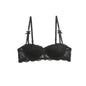 French Lace Half-Cup Bra Ultra-Thin Compact Small Bras  Kawaii Lingerie Sexy Push Up Japanese Style Minimalist Design for Women