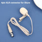 Microphone 80-20KHZ ZL-F1720 S/A/B/C/D Beige Lapel Clip Mic With 2pcs Cover Microphone Replace Accessories