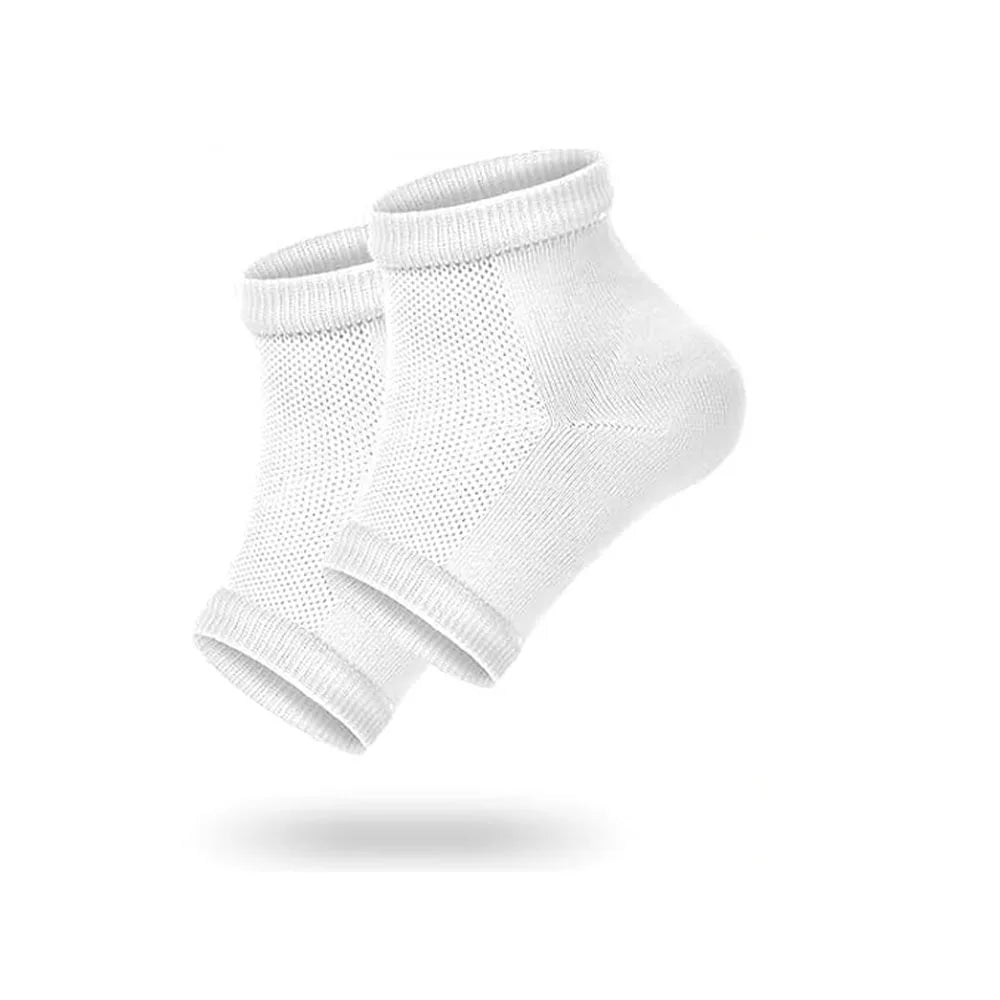 1Pair Heel Moisturizing Socks Open Toe Socks Cracked Gel Heel Socks Foot Toeless Heel Repair Socks for Women Dry Hard Cracked
