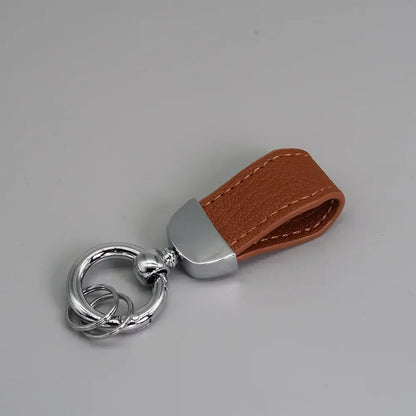 Short Lovely Leather Keychain Vintage Personalized Keyring Custom Logo Name Car Key Holder Chain Laser Engrave Women Charm Gift