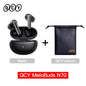 QCY MeloBuds N70 Adaptacyjne ANC Bezprzewodowe słuchawki douszne Bluetooth 6.0 LDAC Hi-Res Audio 6 mikrofonów Ładowanie bezprzewodowe Słuchawki 50 godzin IPX5