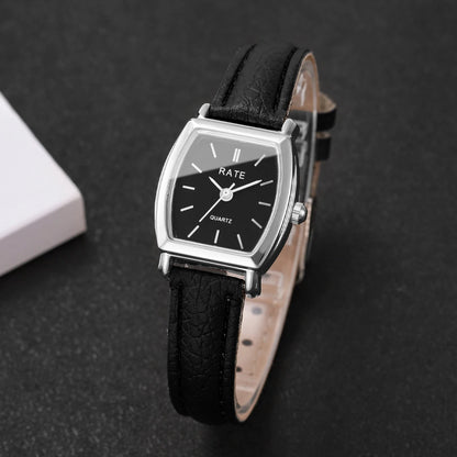 2PCS/Set Fashion Casual Women Watches Leather Strap Quartz Wristwatch Reloj Mujer Girls Clock Gift（Without Box）
