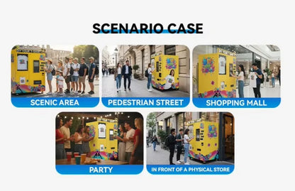 Smart Clothing Vending Machine Personalized Fashion AI Customizer DIY Garment Design Kiosk On Demand T Shirt Hoodie Production
