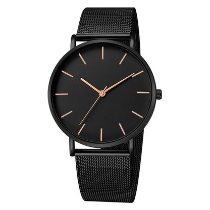 Ultra-thin Fashion Watch Women Luxury Metal Mesh Belt Ladies Quartz Wristwatches Minimalist Elegant Woman Watches reloj mujer