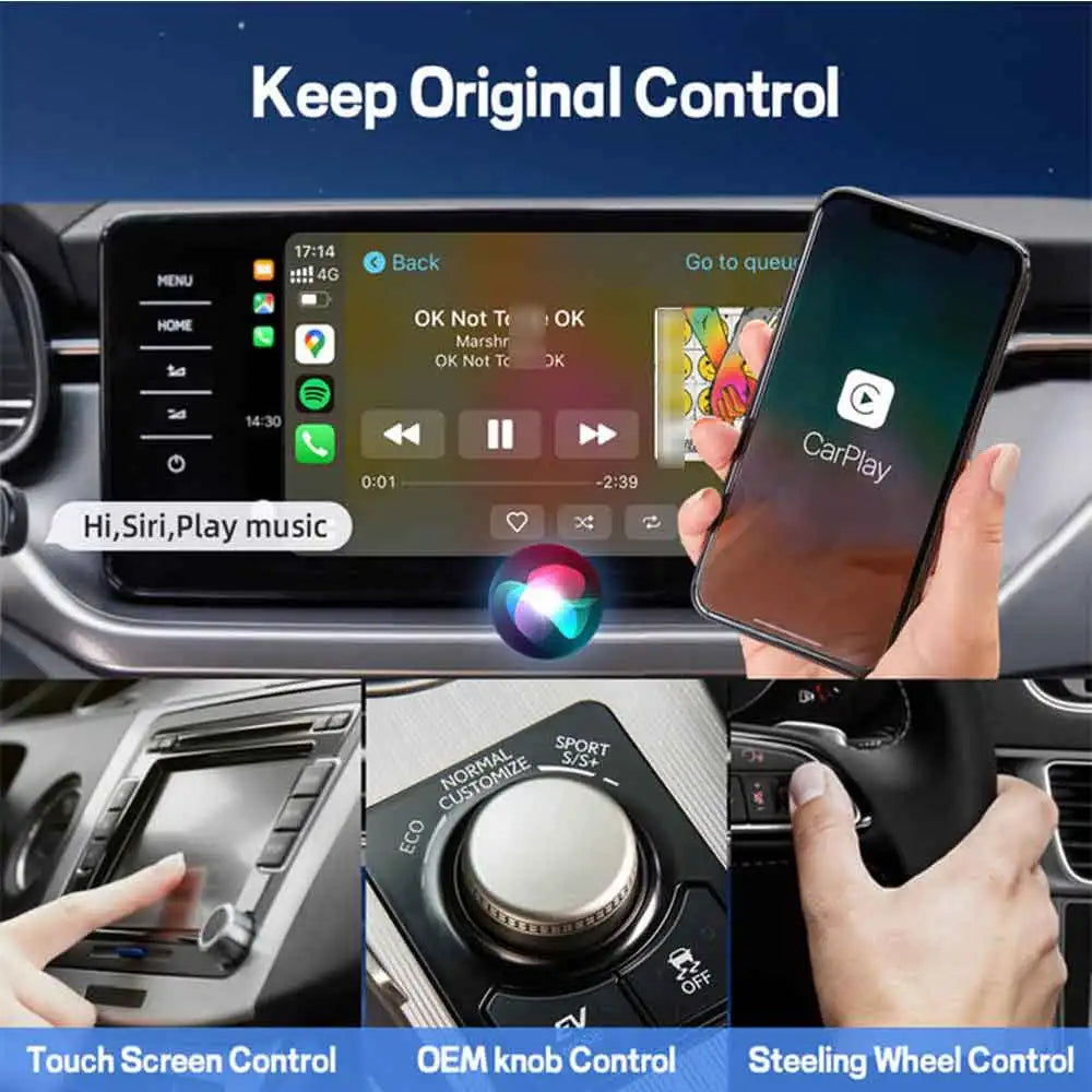 OTTOCAST U2Air PRO Wired To Wireless CarPlay Adapter USB Dongle Smart Ai Box Car Accessories for VW Nissan Ford Volvo Kia Benz