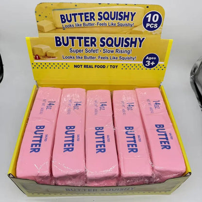 Simulated Cheese Squishy Toy, Jumbo Creative Slow Rising Cheese Block, Stress Relief Vent Toy Wholesale Toy