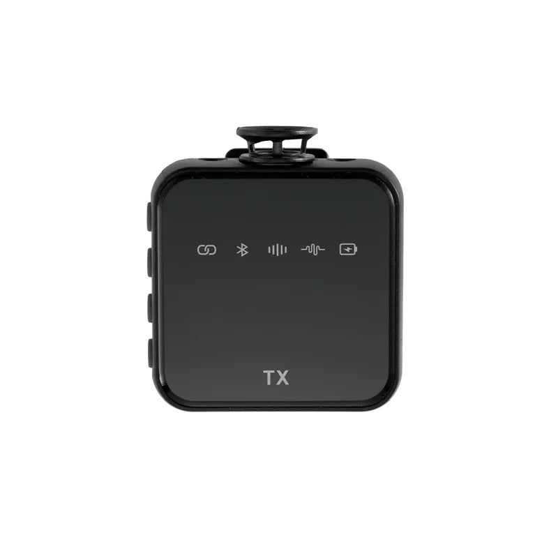 Wireless Lavalier Microphone System Bluetooth Audio Video Voice Recording Mic for iPhone Android Mobile Phone Interview Camera