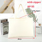 Canvas Cotton bag grocery handbag Foldable Fabric tote bag portable Storage organizer Shopping bag for woman Cloth organizer bag