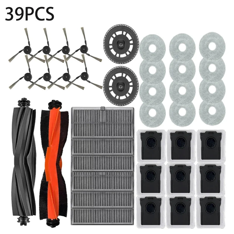 Dreame L40 Ultra / X40 Ultra Vacuum Cleaner Replacement Accessories Main Side Brush HEPA Filter Mop Cloths Dust Bag Spare Parts
