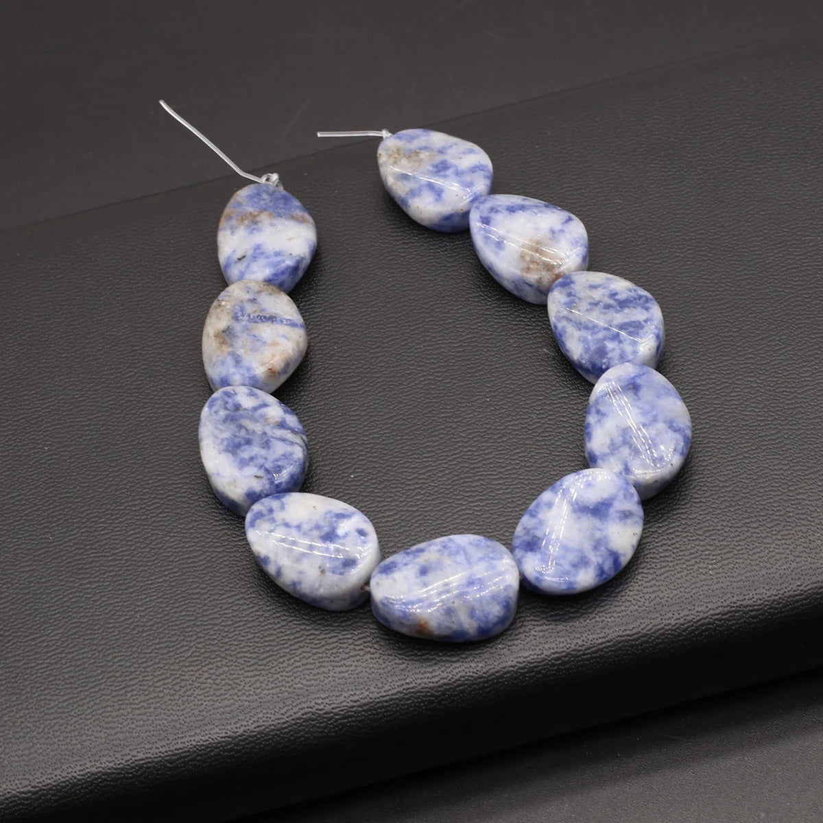 Natural Blue Turquoise Beads Faceted Natural Rose Quartzs Loose Spacer Beaded for Women DIY Jewerly Necklace Bracelet 19x14mm