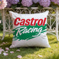 Logo C-Castrol Cushion Cover Home & Car Dual-Scene Pillow Cover: Reversible for Premium Comfort
