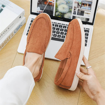 Men's High-End Casual Loafers, One-Piece Slip-On Design, Comfortable All-Match Fashion Shoes, Stylish Daily Wear Footwear