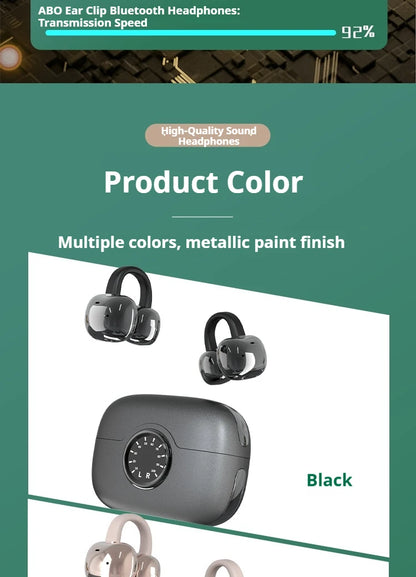 A80 Newest AI Translation Headphones Wireless Bluetooth 6.0 Earbuds 164 Languages Real-Time Translator Noise Cancelling