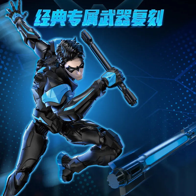 BLOKEES Nightwing Superman Batman Beyond Original Gunn David DC David Justice League Comics Action Figure Assembled Model Toy