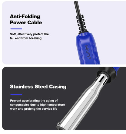 Intelligent High-Power Electric Soldering Iron 80W/300W Fast Heating  Alloy Solder Electric Soldering Iron
