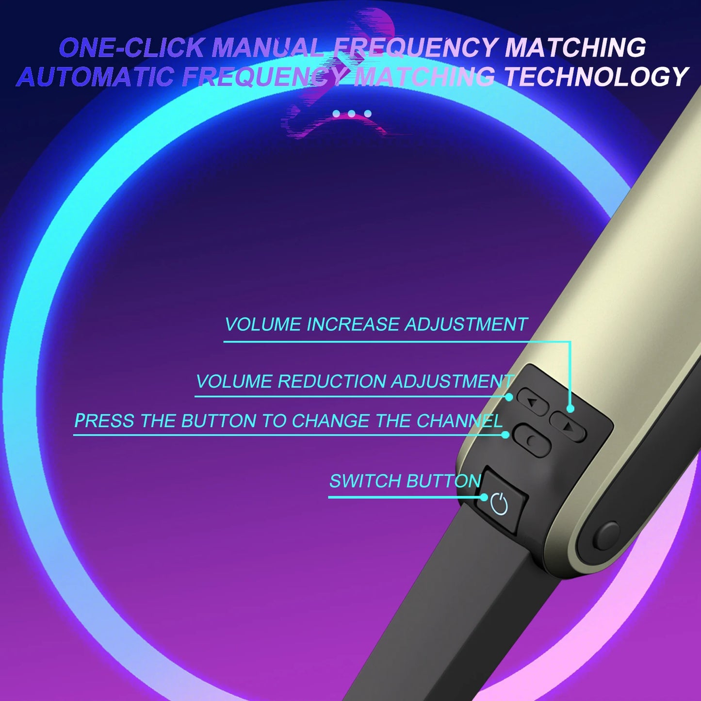 Wireless Microphone G-MARK SKM9000 Professional 2 Channels UHF Frequency Adjustable Metal Handheld Mic For Party Show Teaching