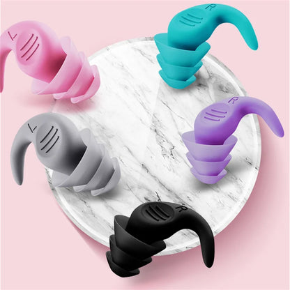 Soft Silicone Sleeping Ear Plugs Sound Insulation Ear Protection Earplugs Anti-Noise Plugs for Travel Silicone Noise Reduction