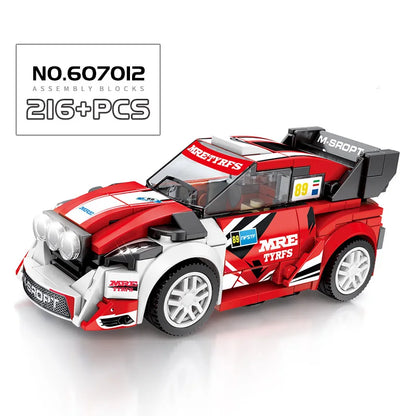 City Speed Racing MOC Car Sports Building Blocks Bricks Classic Rally sport Super Racer Vehicles Christmas gift Technical toys
