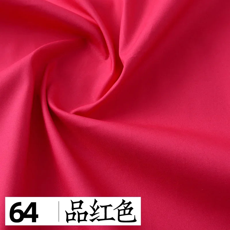 145x50cm Solid Color Pure Cotton Poplin Clothing Fabric DIY Handmade Clothes for Girls, Plain Color Antique Skirt Cotton Cloth