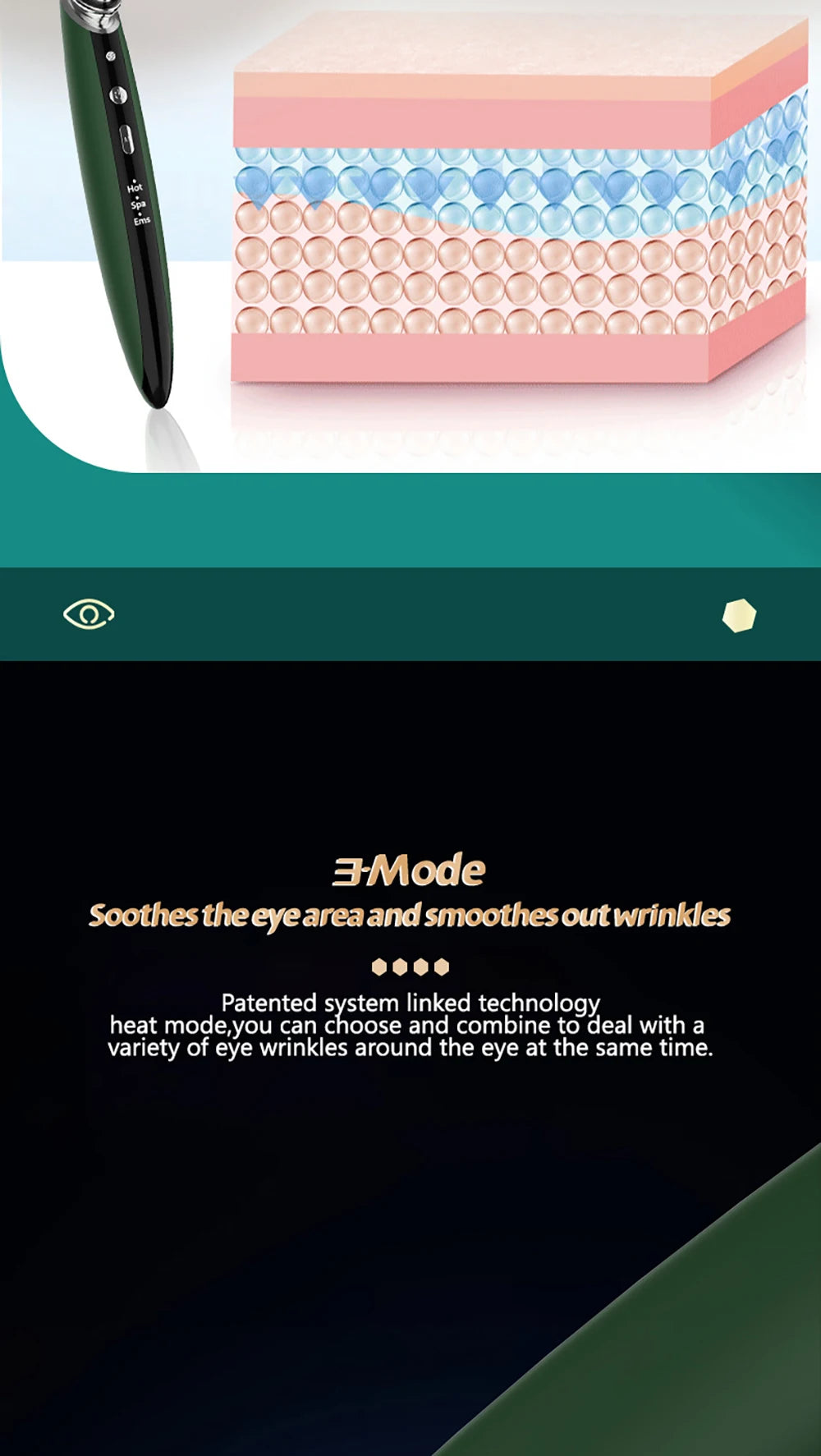 HIFU New Instrument Anti-Wrinkle Lift Tightening Photon Therapy Facial Massager Beauty Device Skin Care Beauty Tools Eye Massage