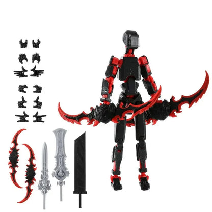 13 Articulated Joints Movable 3D Printed Third Generation DIY Assemble Collectible Desk Ornament Lucky Action Figure Home Decor
