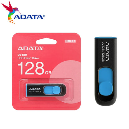 ADATA USB 3.2 Pen Drive Original USB Flash Drive 32GB 64GB 128GB 256GB U Disk for PC tablet smart TV Max 100Mb/s Memory Stick