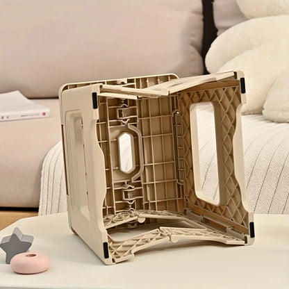 Portable Adjustable PP Stool Non Slip Lightweight Space Saving Seat for Kitchen Bathroom Travel Fishing Home