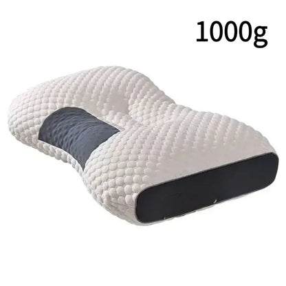 1PC Almohada Neck Pillow, Cervical Orthopedic Soybean Fiber Massage Pillow for Sleep, Neck Support Home SPA Pillow Skin-friendly