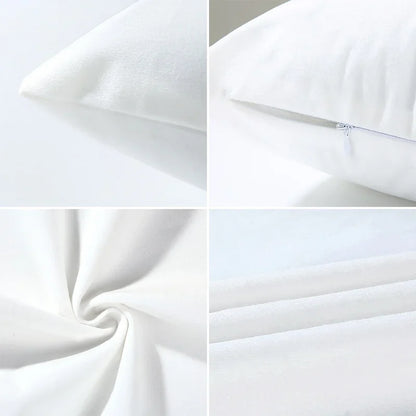Two-piece suit Blue Floral Pillowcase for Bed , Used for sofas, chairs, cars, decorative cushion covers, pillowcases.