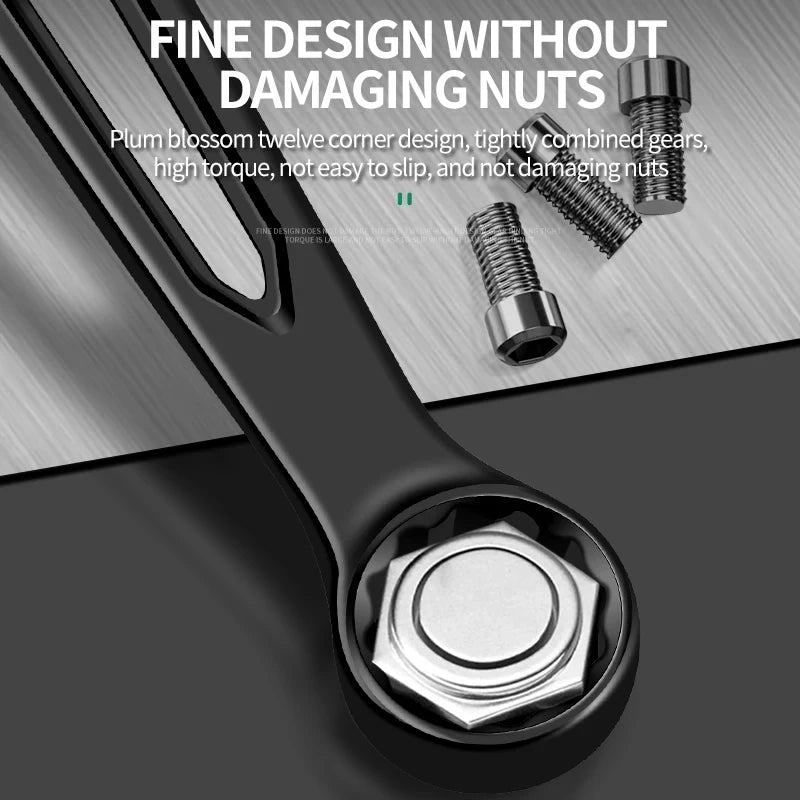 8mm-32mm Ratchet Wrench Dual-purpose Metric Setdouble Offset Ring Spanner Universal Spanner For Car Repair Hand Tool